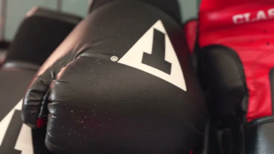 Boxing equipment inside Alpha Boxing Club