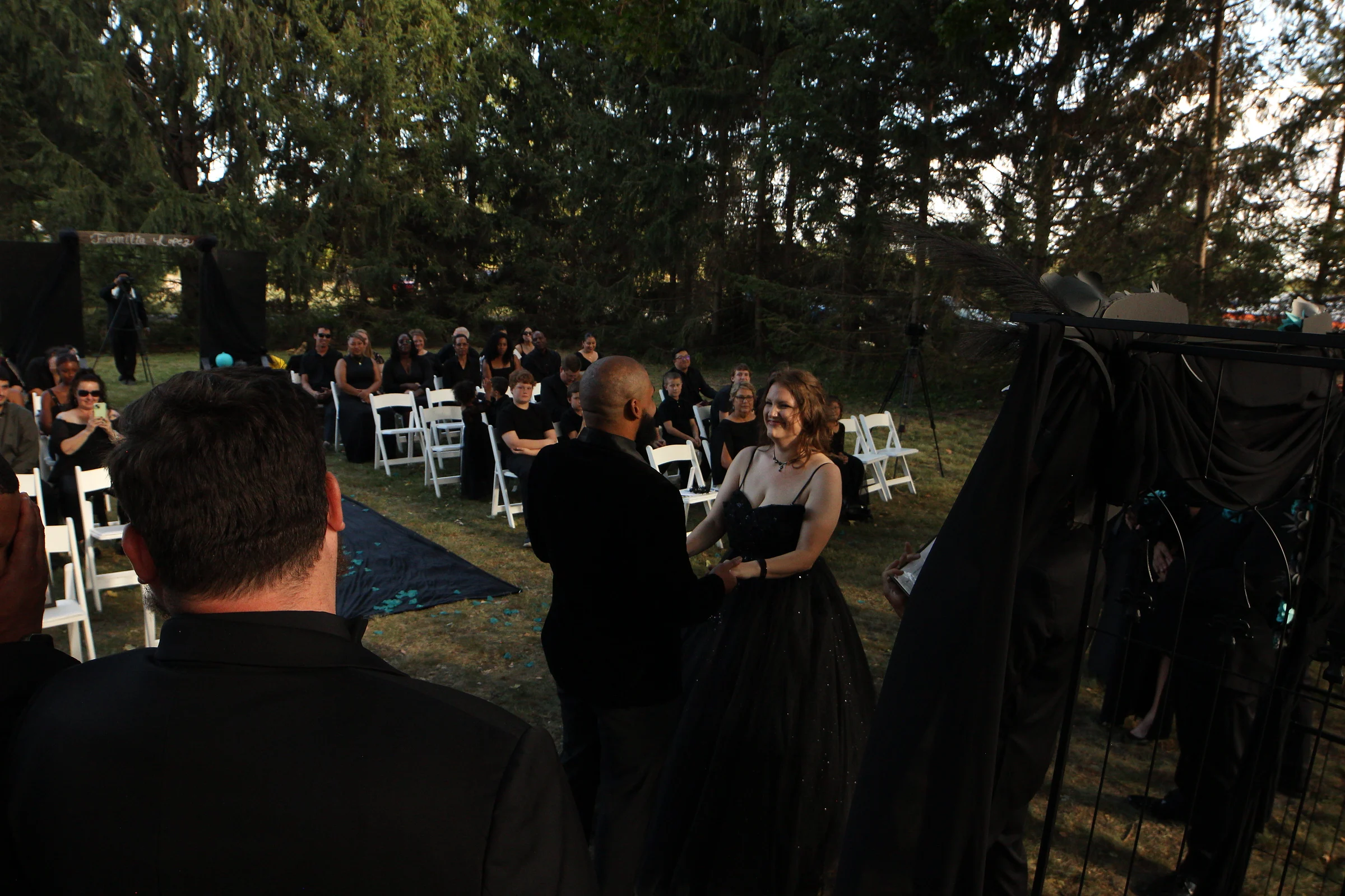 The vows, from the back row