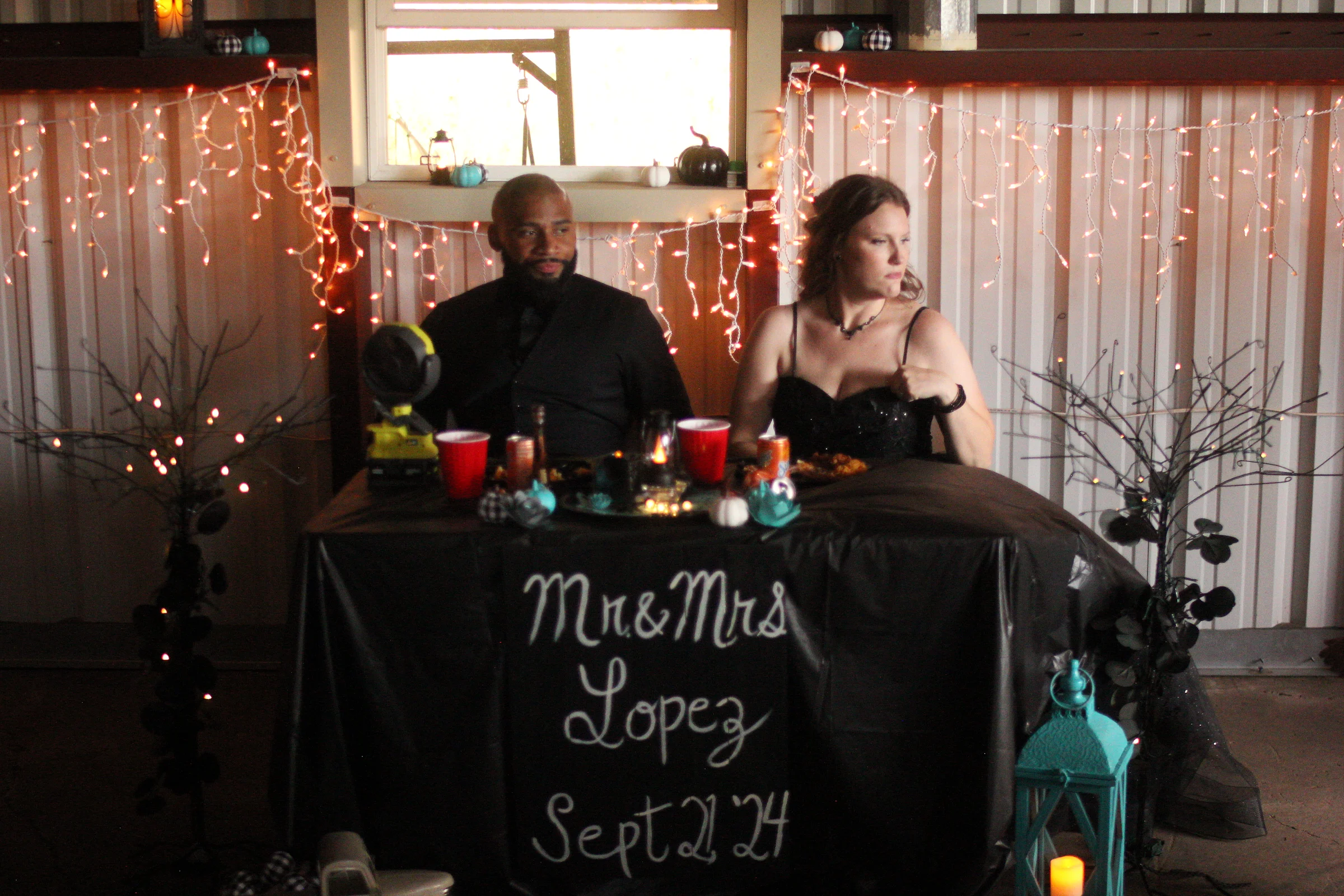 The sweetheart table, Mr and Mrs Lopez