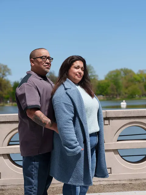 The two of them on the bridge
