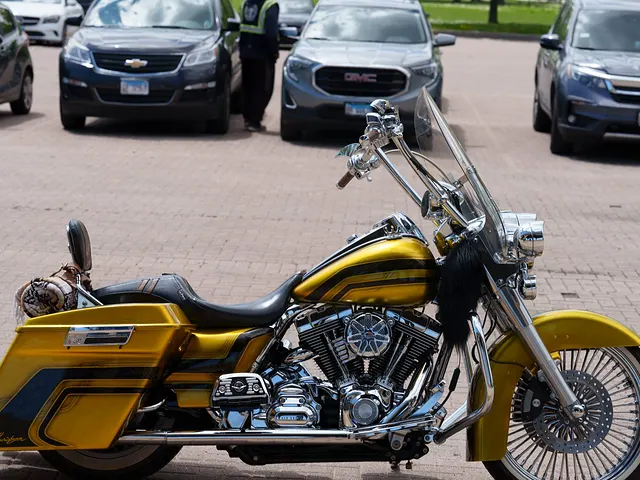 The Harley, alone