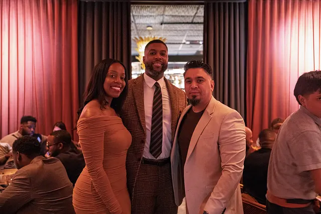 Three of them at the table