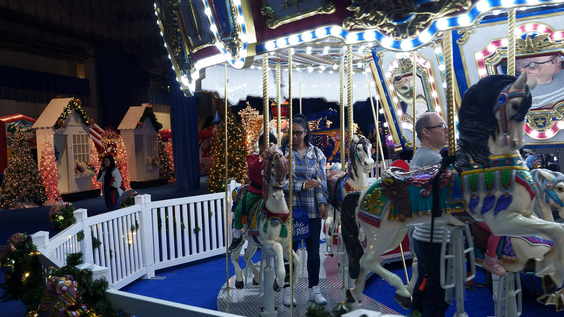 The carousel horses